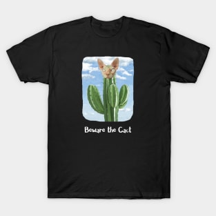 Cactus Cat Pun T-Shirt